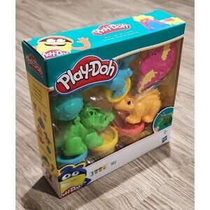 Play-Doh Dinosaur Playset 3 Cans Dino Tools Hasbro New in Box